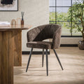 Armstoel Salon | 2-stuks | Cargo bruin