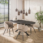 Armstoel Salon | Cargo zand | Set van 2