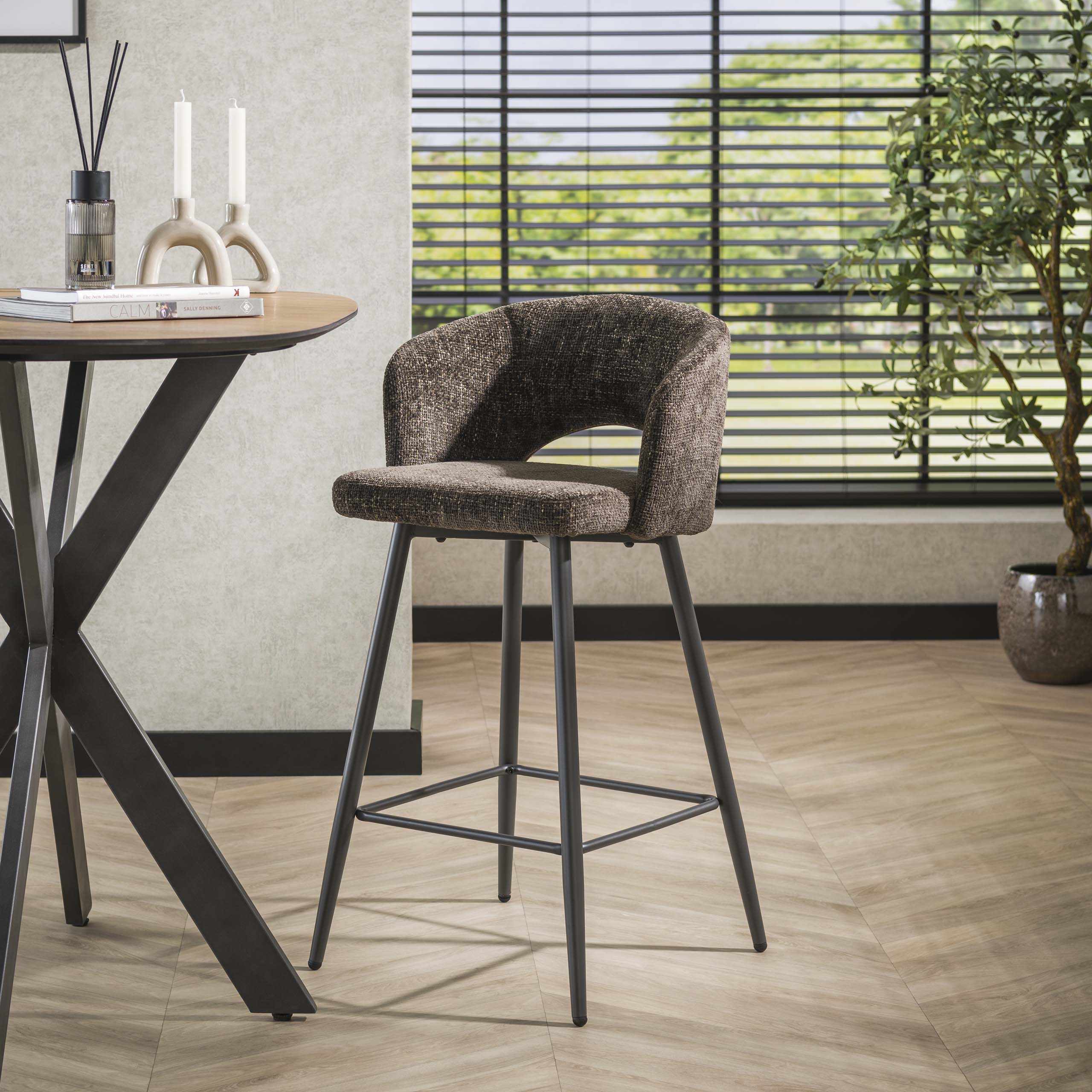 Barstoel Salon | Cargo bruin | Set van 2