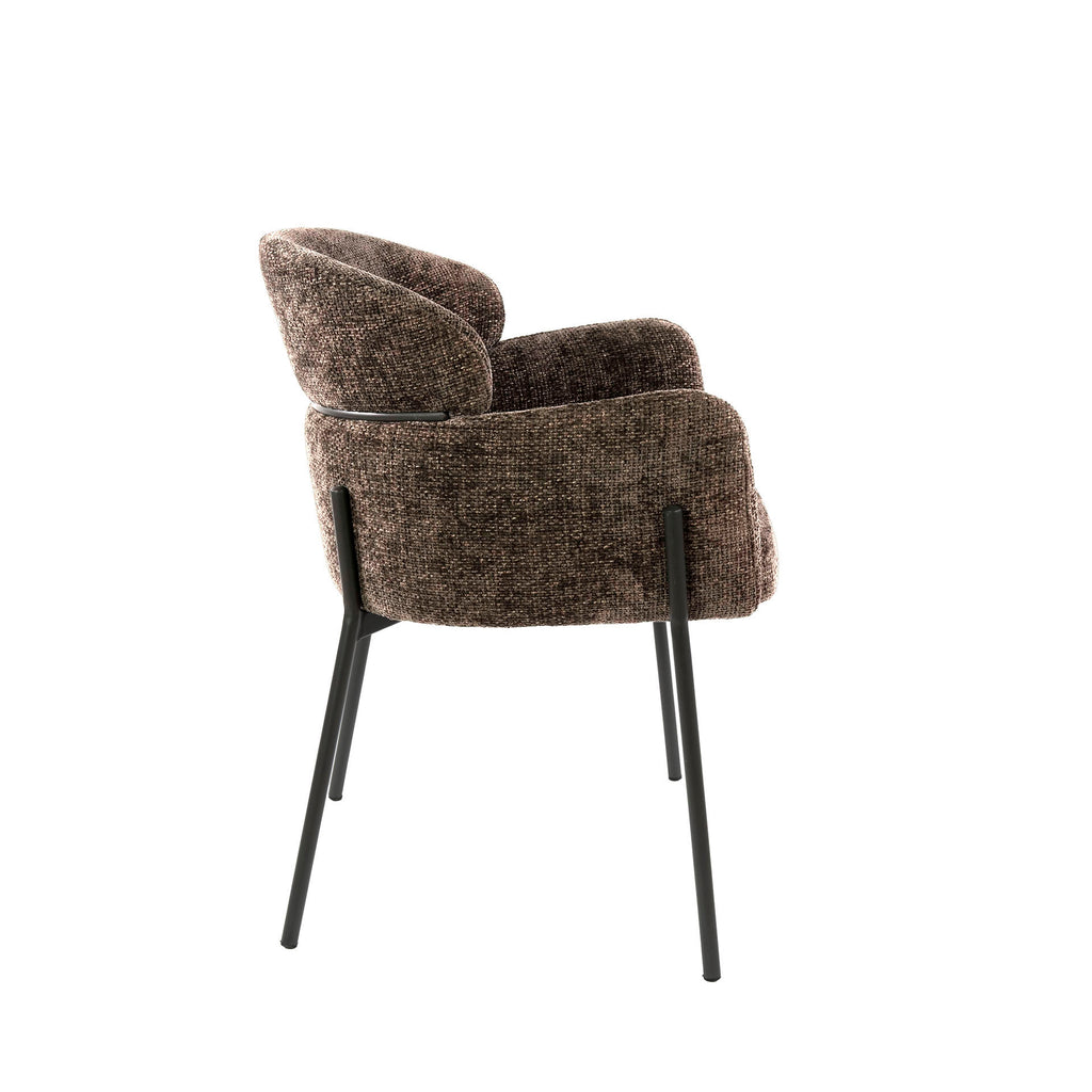Armstoel Curva | Hoven Taupe | Set van 2