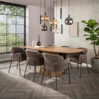 Armstoel Curva | Hoven Taupe | Set van 2
