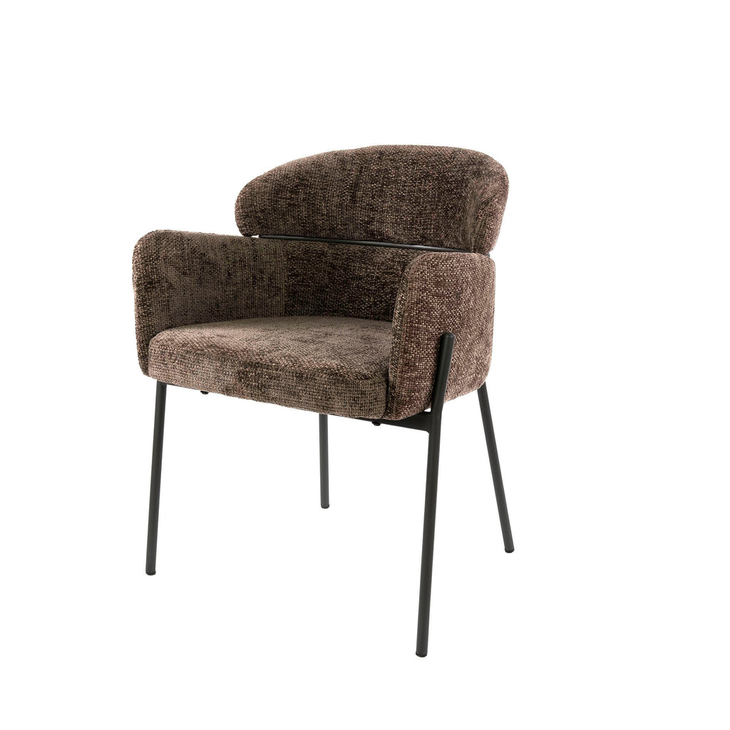 Armstoel Curva | Hoven Taupe | Set van 2