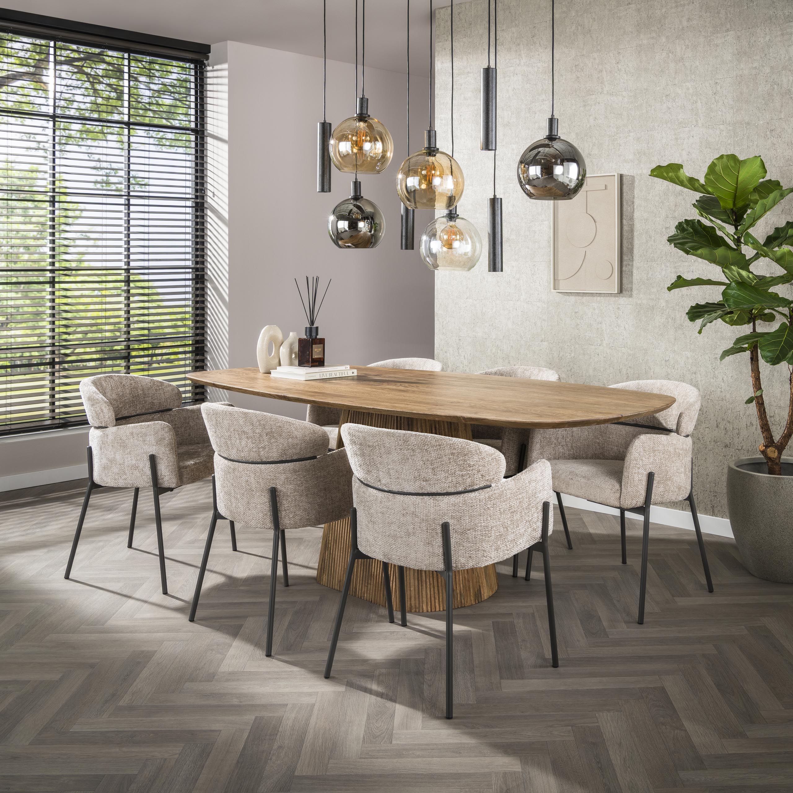 Armstoel Curva | Set van 2 | Hoven zand