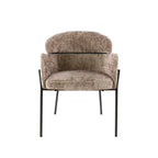 Armstoel Curva | Hoven champagne | Set van 2