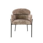 Armstoel Curva | Hoven champagne | Set van 2