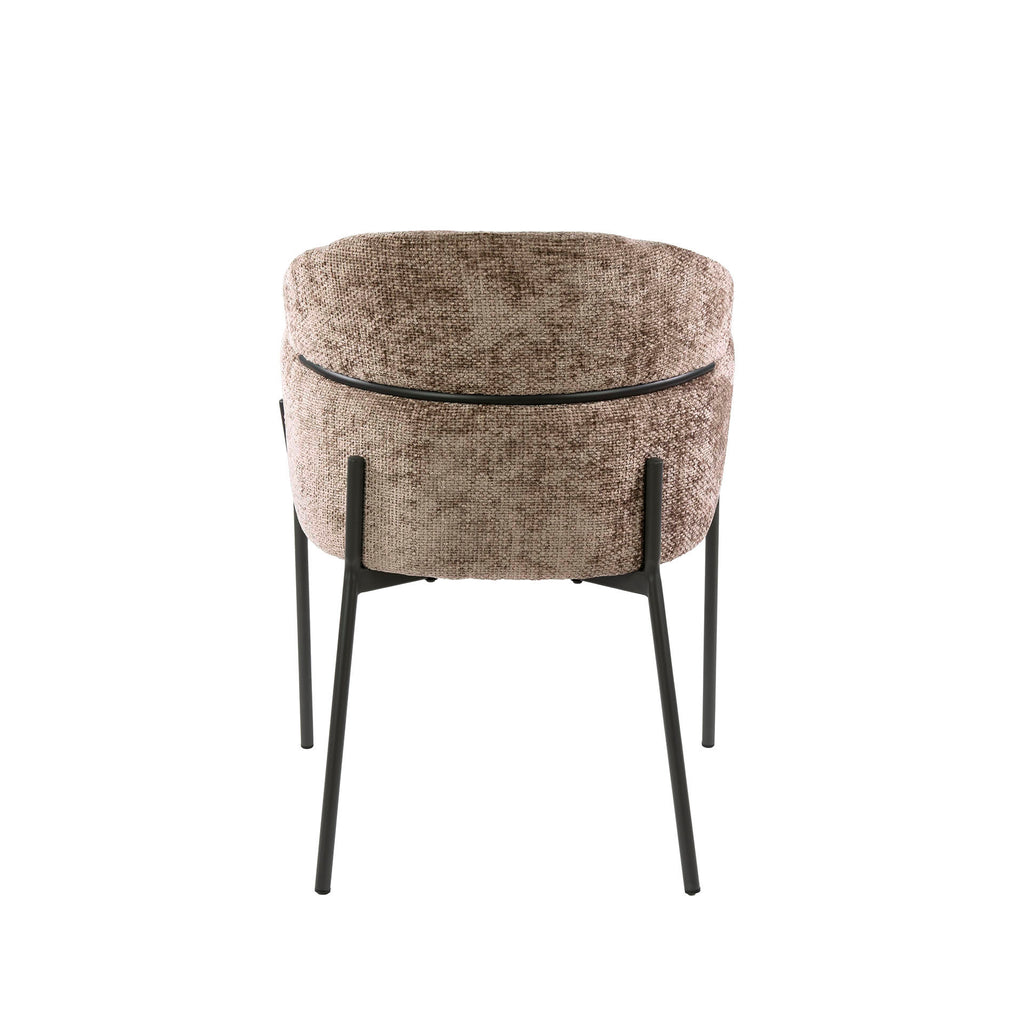 Armstoel Curva | Hoven champagne | Set van 2