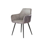 Armstoel Rib | Rock zilver | Set van 2