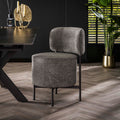 Stoel Cocktail | Draaibaar | Bouclé grijs