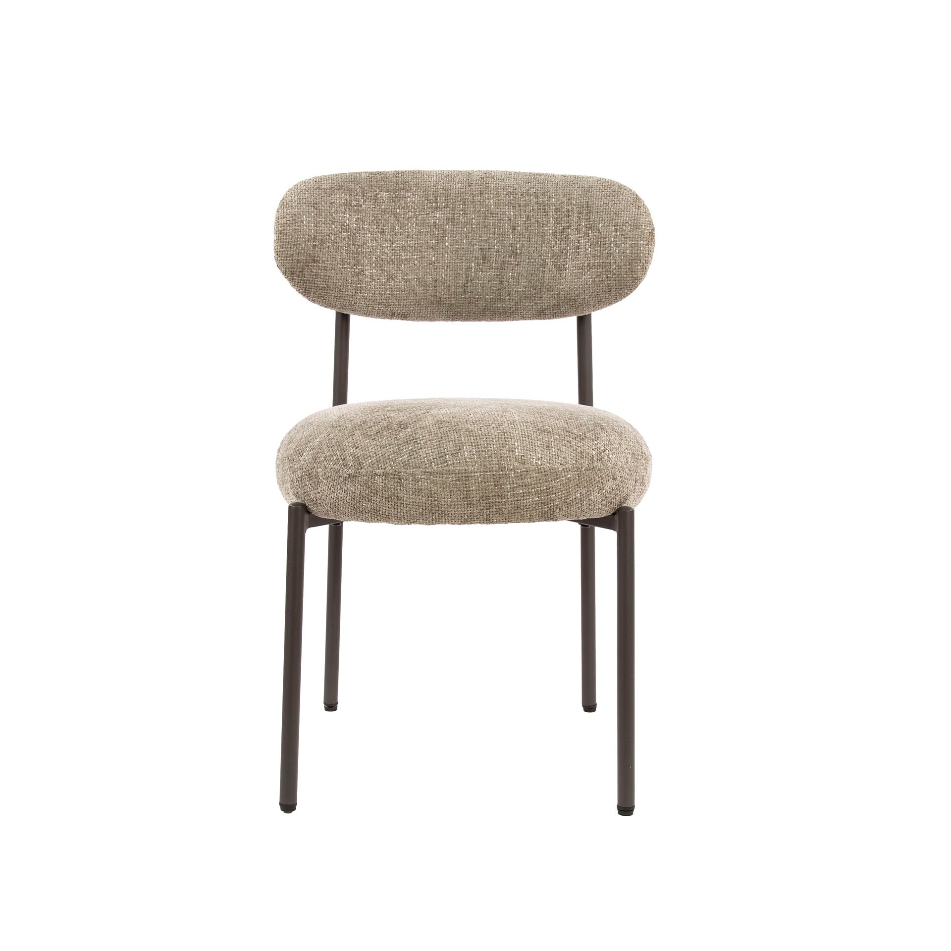 Eetkamerstoel Round | Pocketvering | Cargo zand