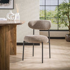 Eetkamerstoel Round | Pocketvering | Cargo zand