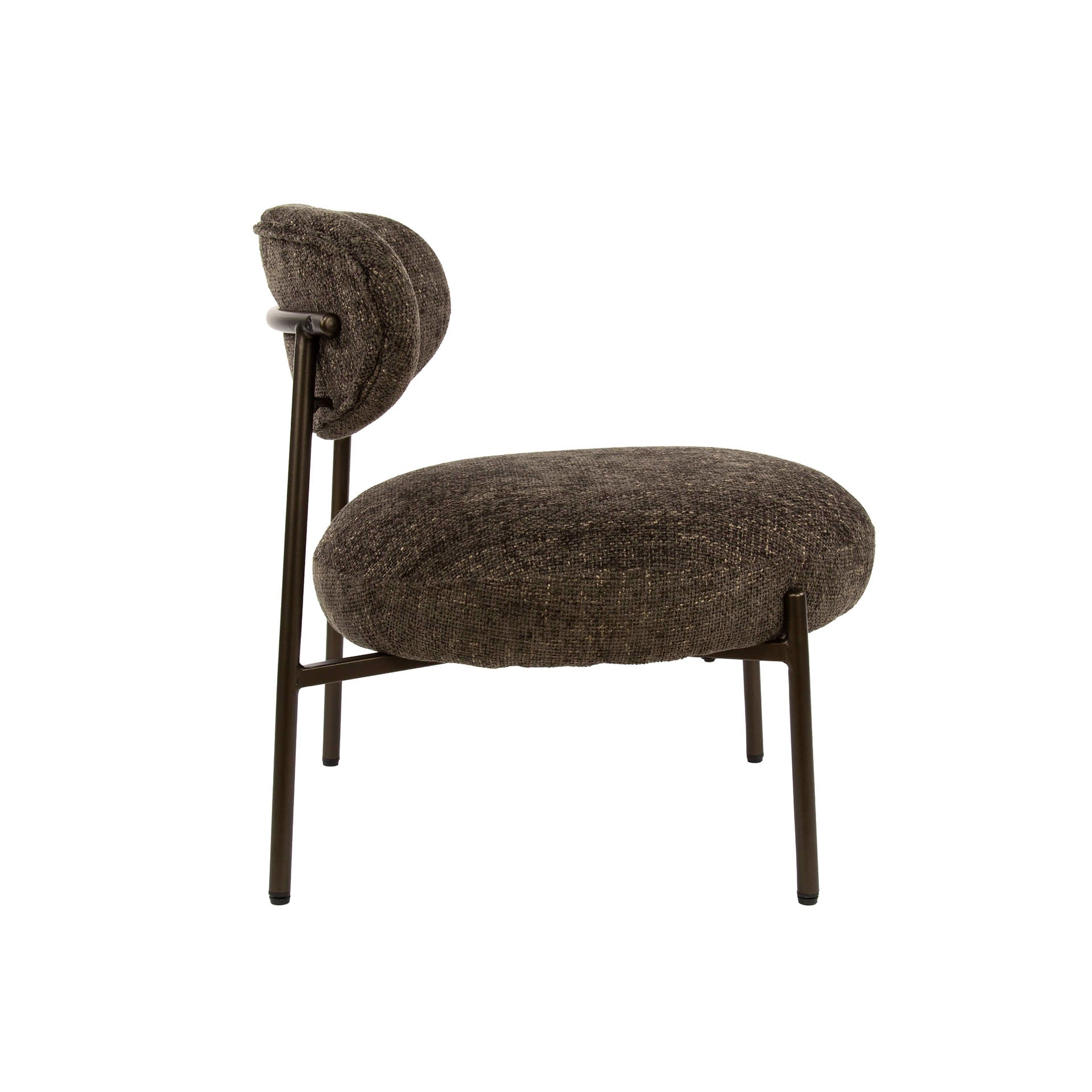 Fauteuil Round | Cargo bruin | Renegade stof