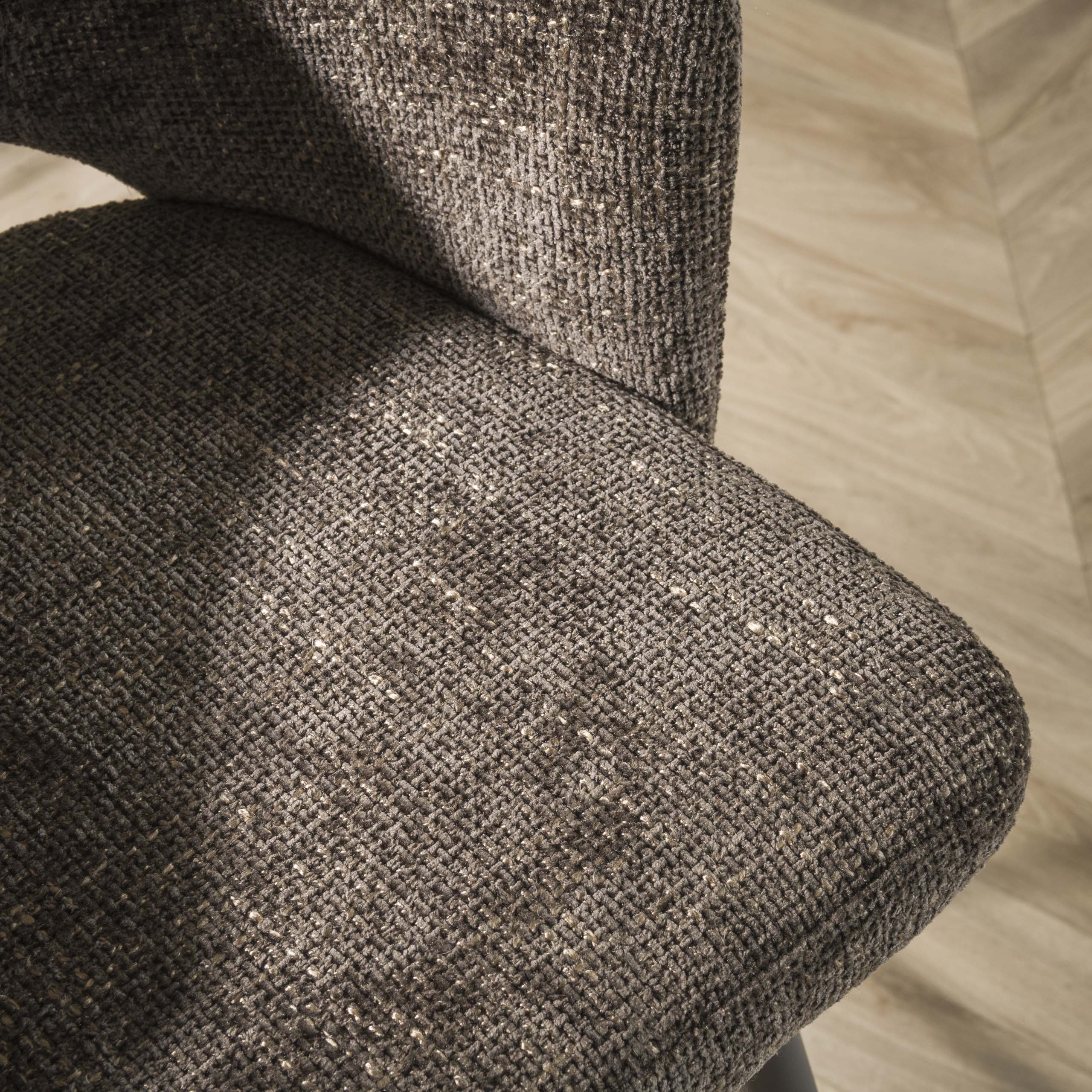 Fauteuil Round | Cargo bruin | Renegade stof