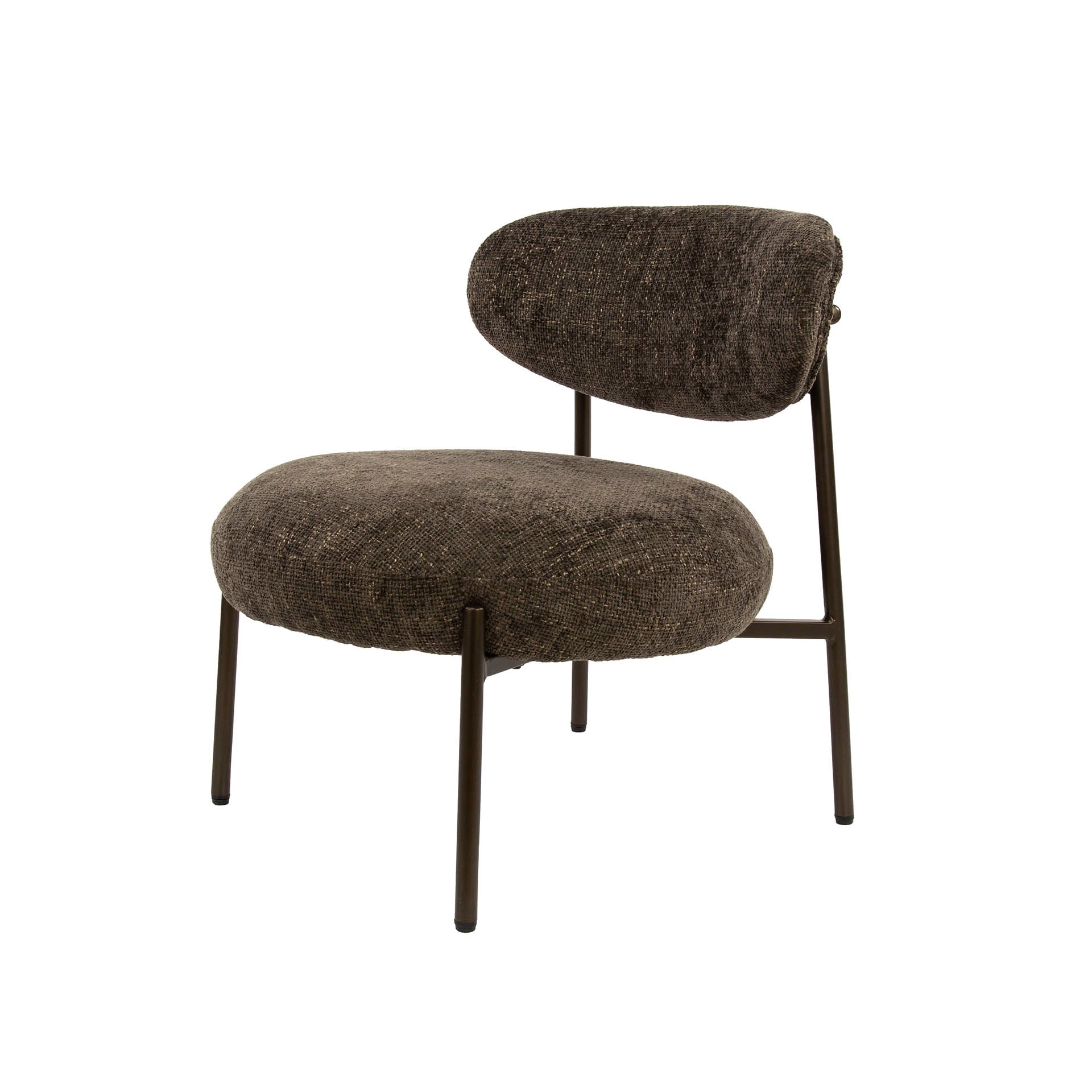 Fauteuil Round | Cargo bruin | Renegade stof