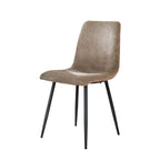 Stoel Rib | Ribstof | Rock zand | Set van 4