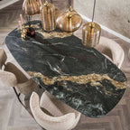 Eettafel Spider | Deens ovaal | 180cm | Keramiek Fossil