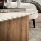 Salontafel Romano | Set van 2 | Keramiek travertin