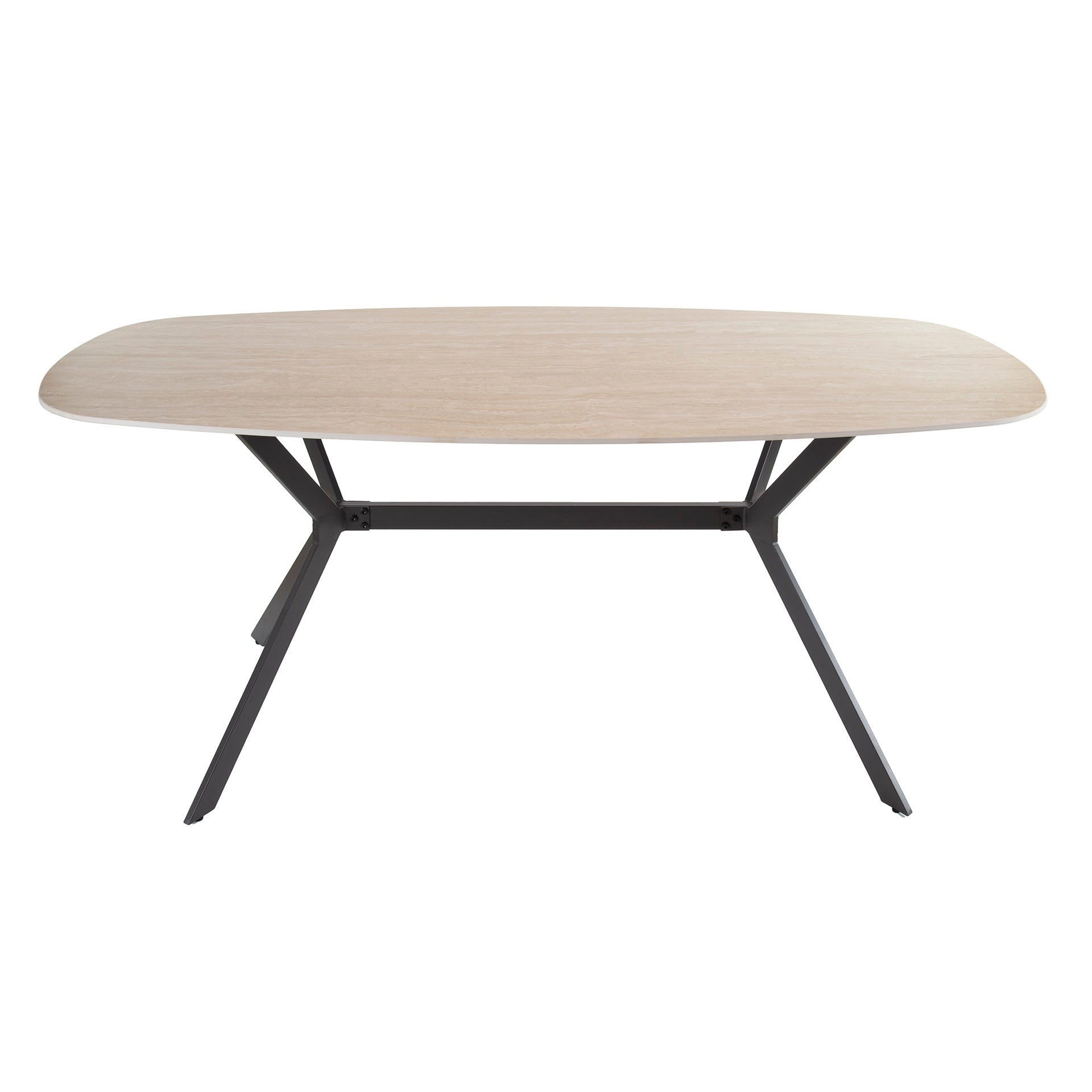 Eettafel Romano | Deens Ovaal | Keramiek Travertin