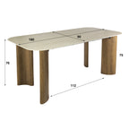 Eettafel Romano Curvo | 180cm | Keramiek travertin