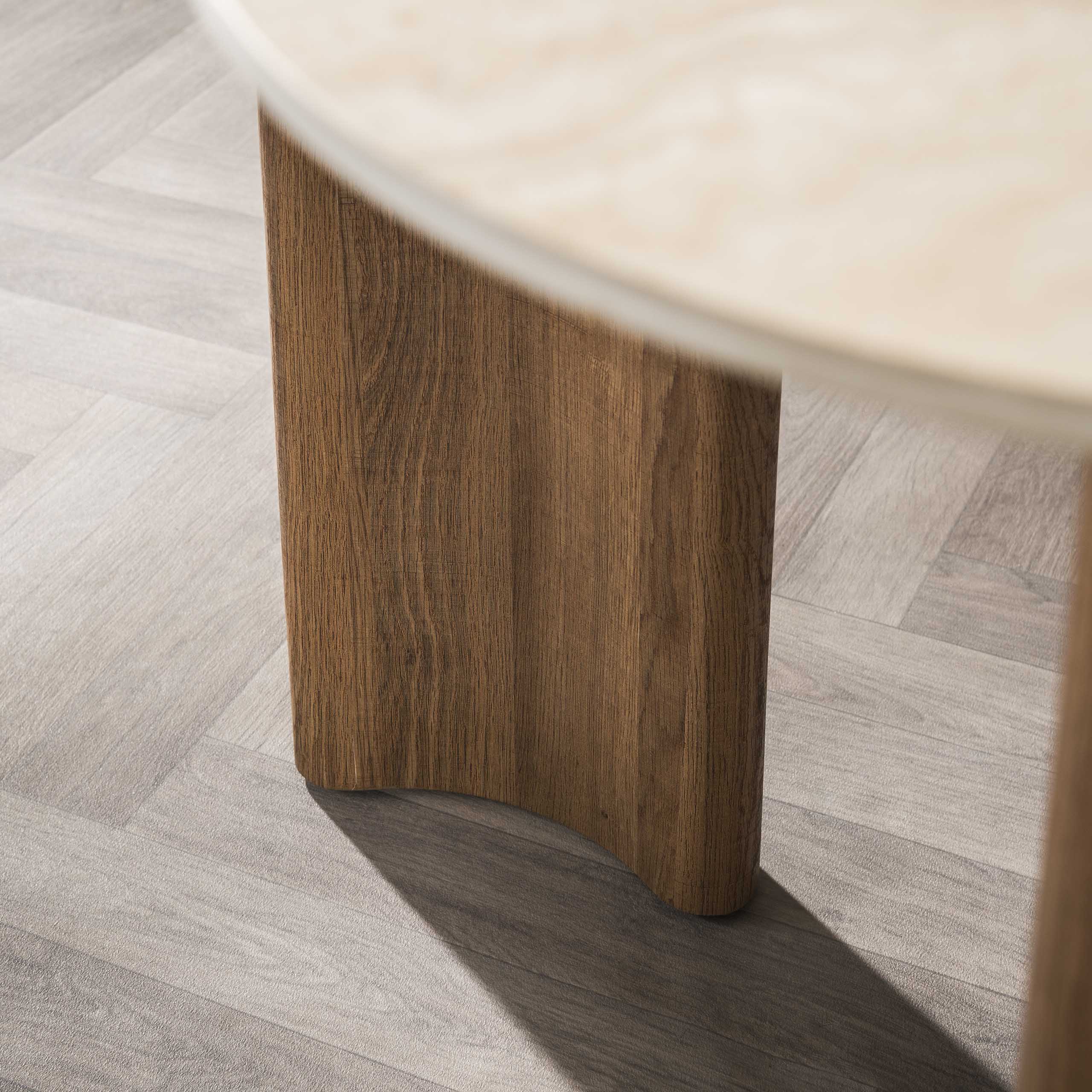 Eettafel Romano Curvo | 180cm | Keramiek travertin