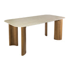 Eettafel Romano Curvo | 180cm | Keramiek travertin