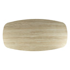 Eettafel Romano Cross | Deens ovaal | 3D keramiek travertin