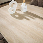 Eettafel Romano Cross | Deens ovaal | 215 cm | Travertin