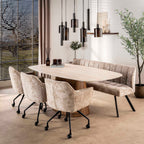 Eettafel Romano Centro | Ovaal 215cm | Travertin