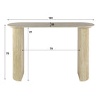 Hal-/kaptafel Romano Arch | Keramiek travertin