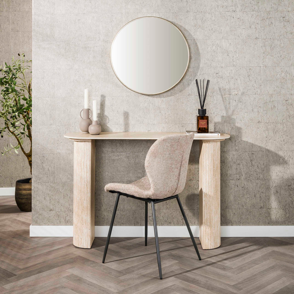 Hal-/kaptafel Romano Arch | Keramiek travertin