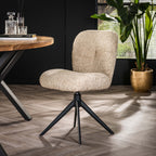 Stoel Comfort | Draaibaar | Bouclé zand