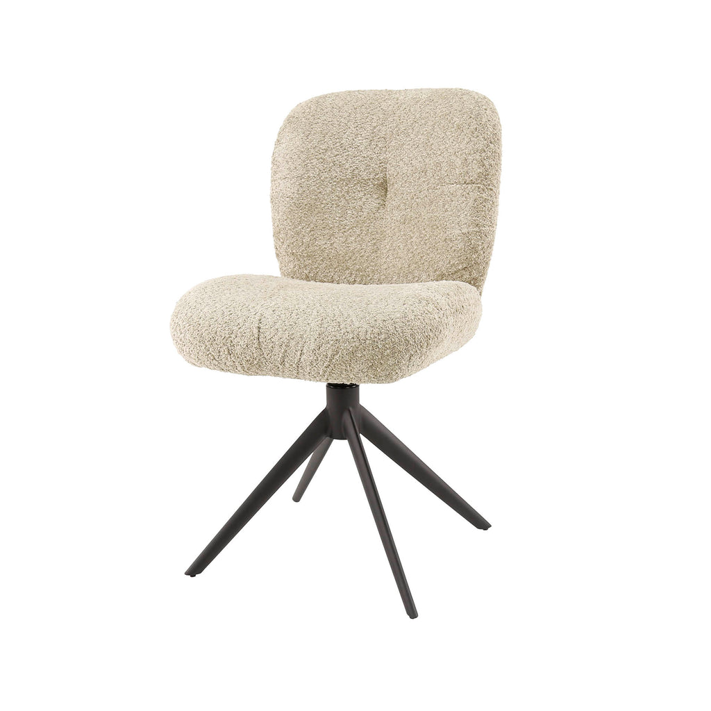 Stoel Comfort | Draaibaar | Bouclé zand
