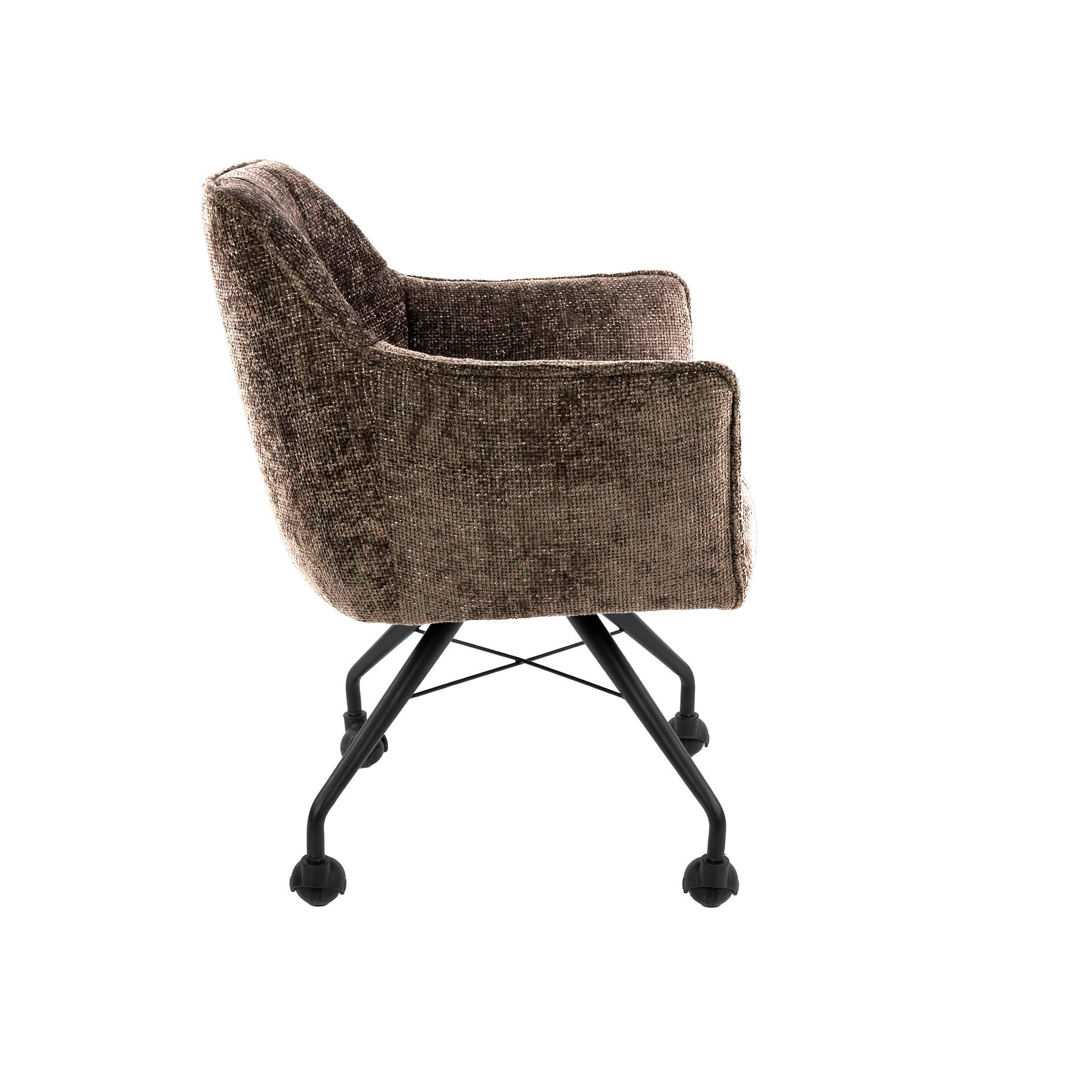 Armstoel Raster | Wieltjes | Hoven taupe