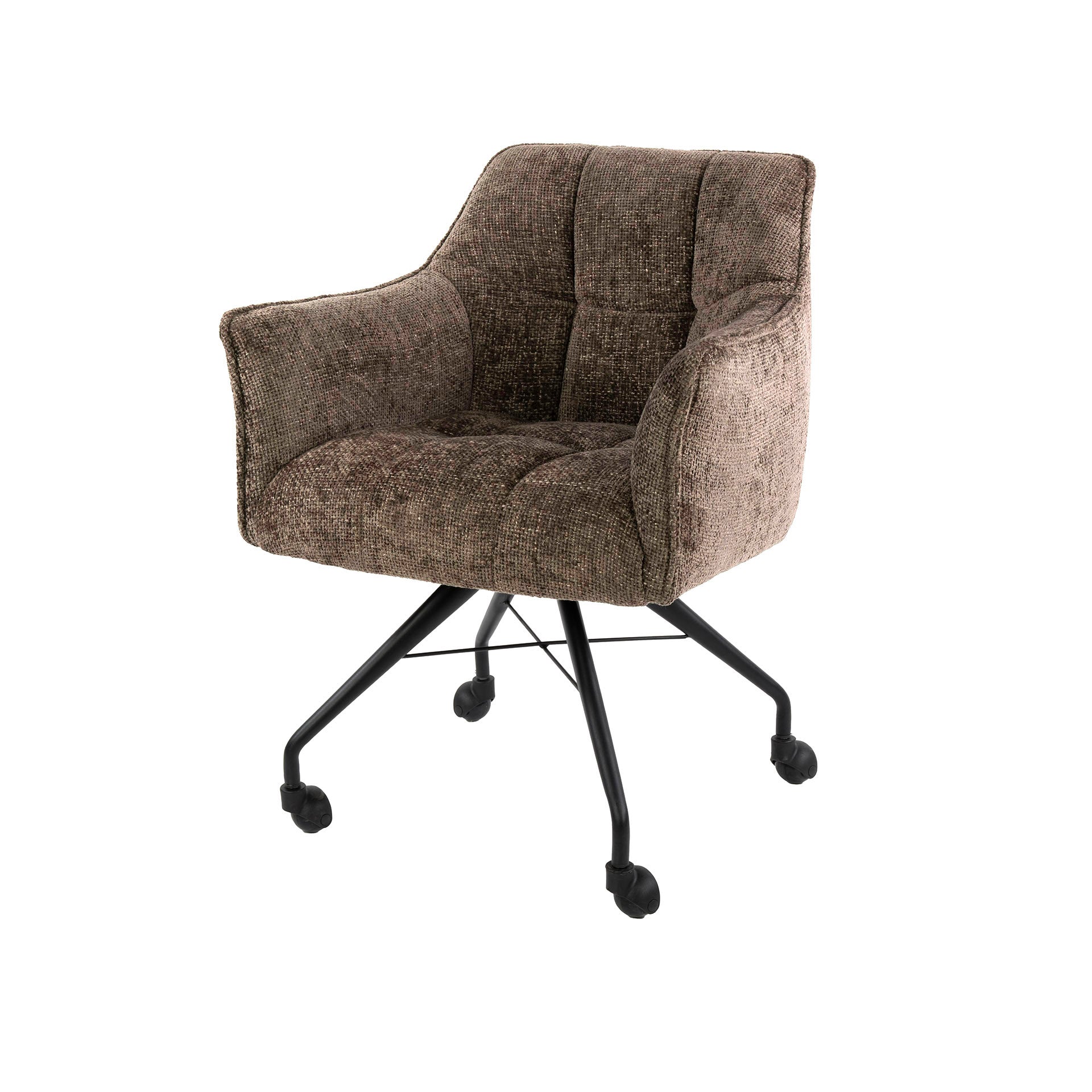 Armstoel Raster | Wieltjes | Hoven taupe