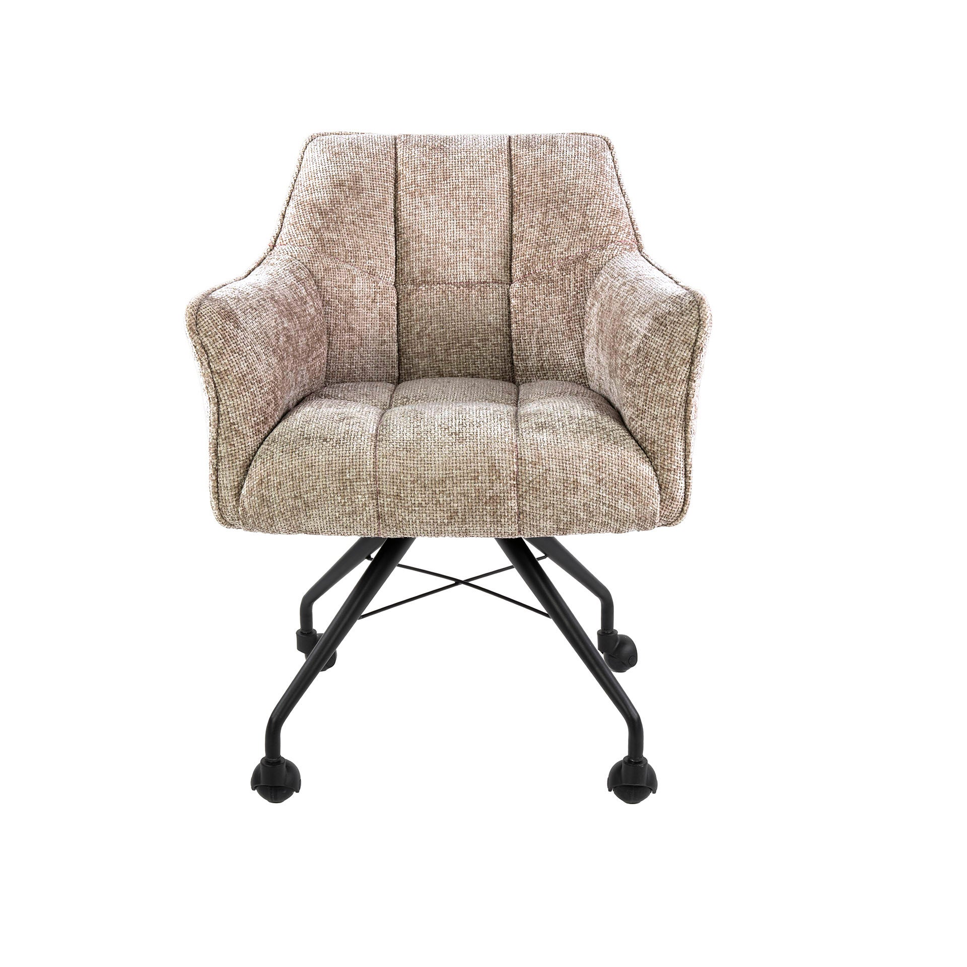 Armstoel Raster | Wieltjes | Hoven zand | Set van 2