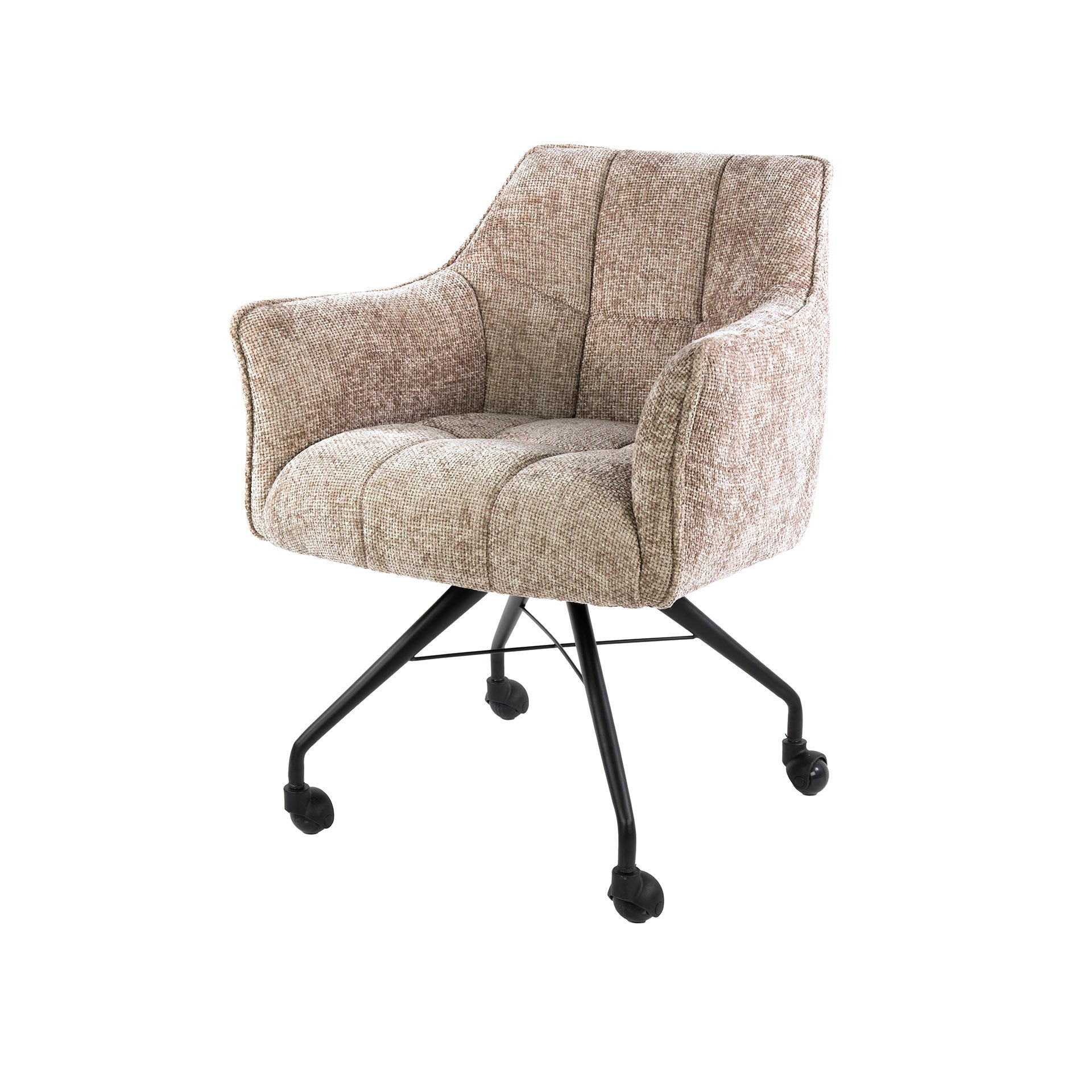 Armstoel Raster | Wieltjes | Hoven zand | Set van 2