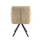 Armstoel Raster | Draaibaar | Bouclé zand