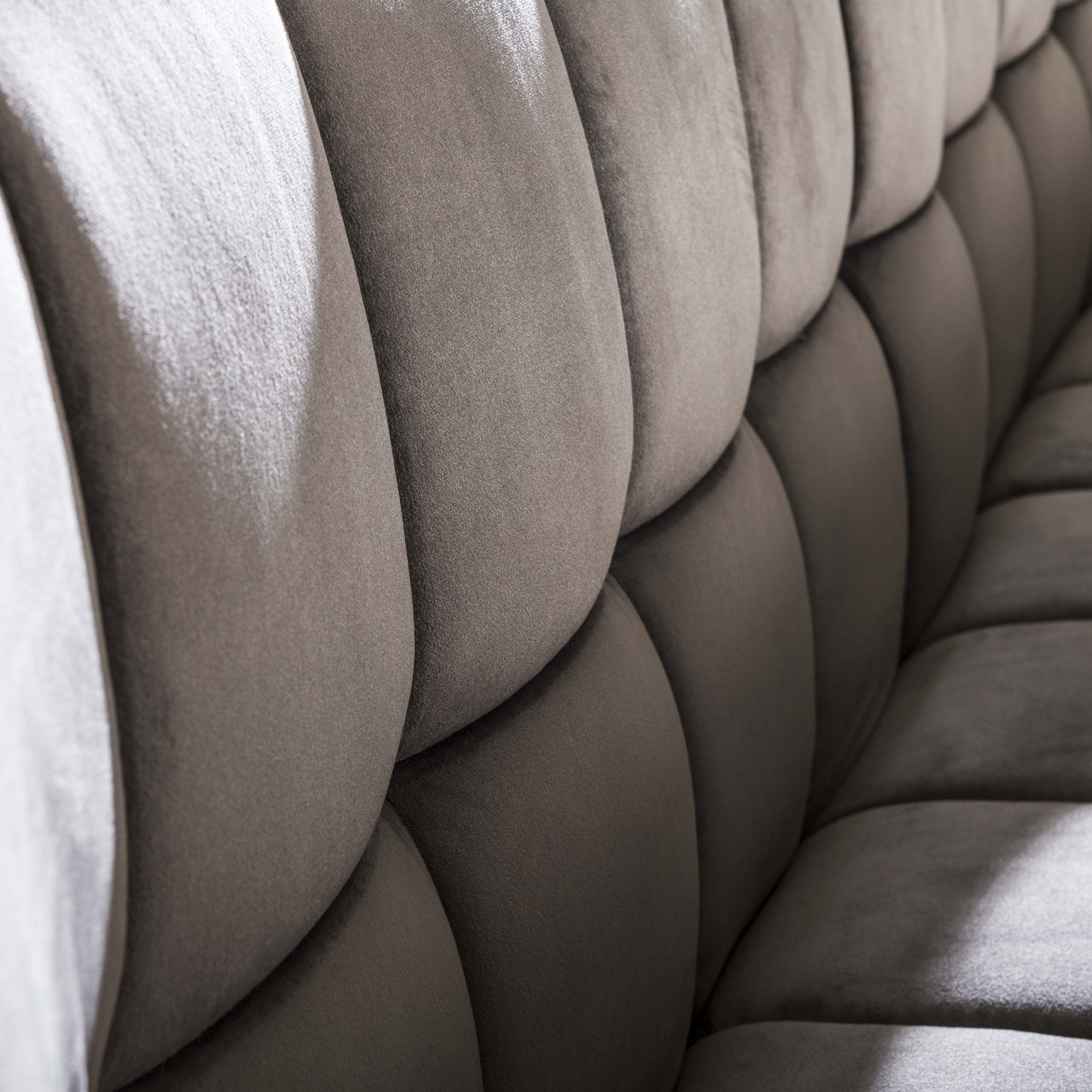 Eetkamerbank Raster | Velours | Antraciet