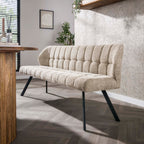 Eetkamerbank Raster | Bouclé | Zand