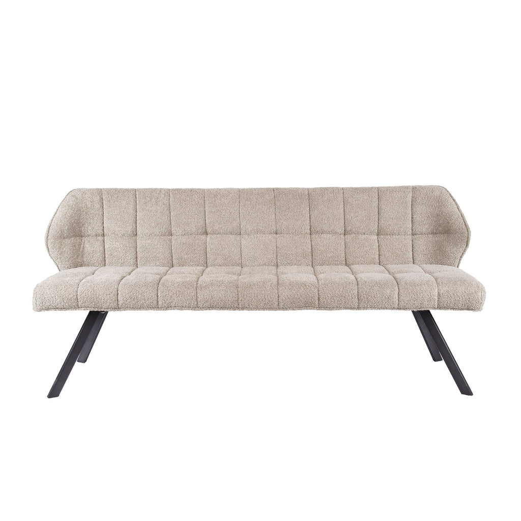 Eetkamerbank Raster | Bouclé | Zand