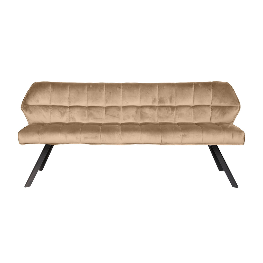 Eetkamerbank Raster | Velours | Champagne