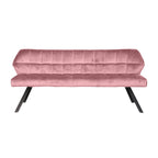 Eetkamerbank Raster | Velours | Roze