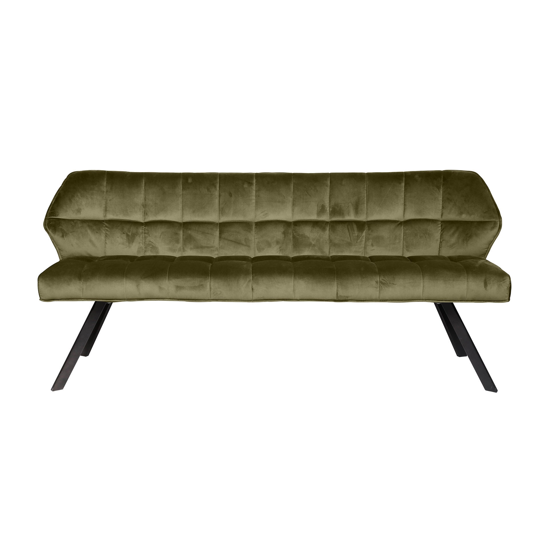 Eetkamerbank Raster | Velours | Groen