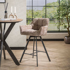 Barstoel Raster | Draaibaar | Hoven champagne