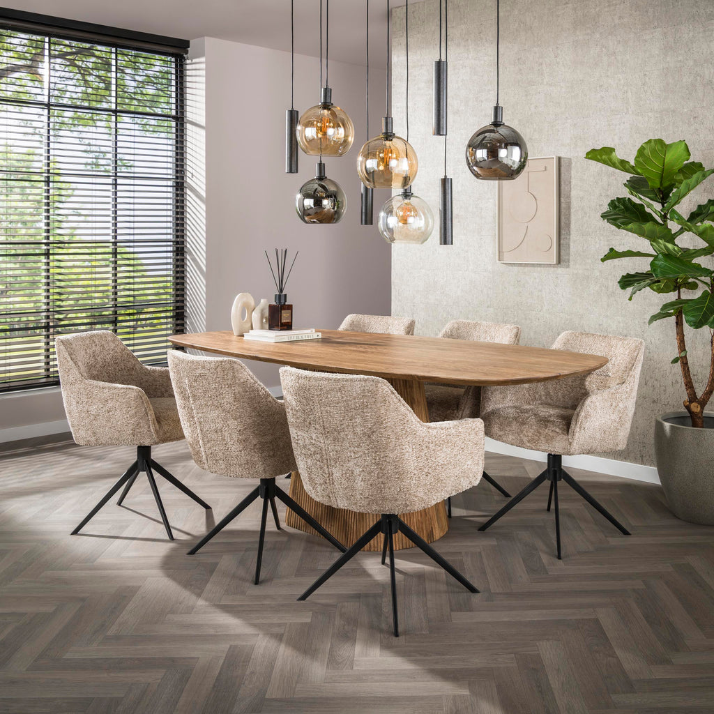 Armstoel Pull | Draaibaar 360° | Alura zand