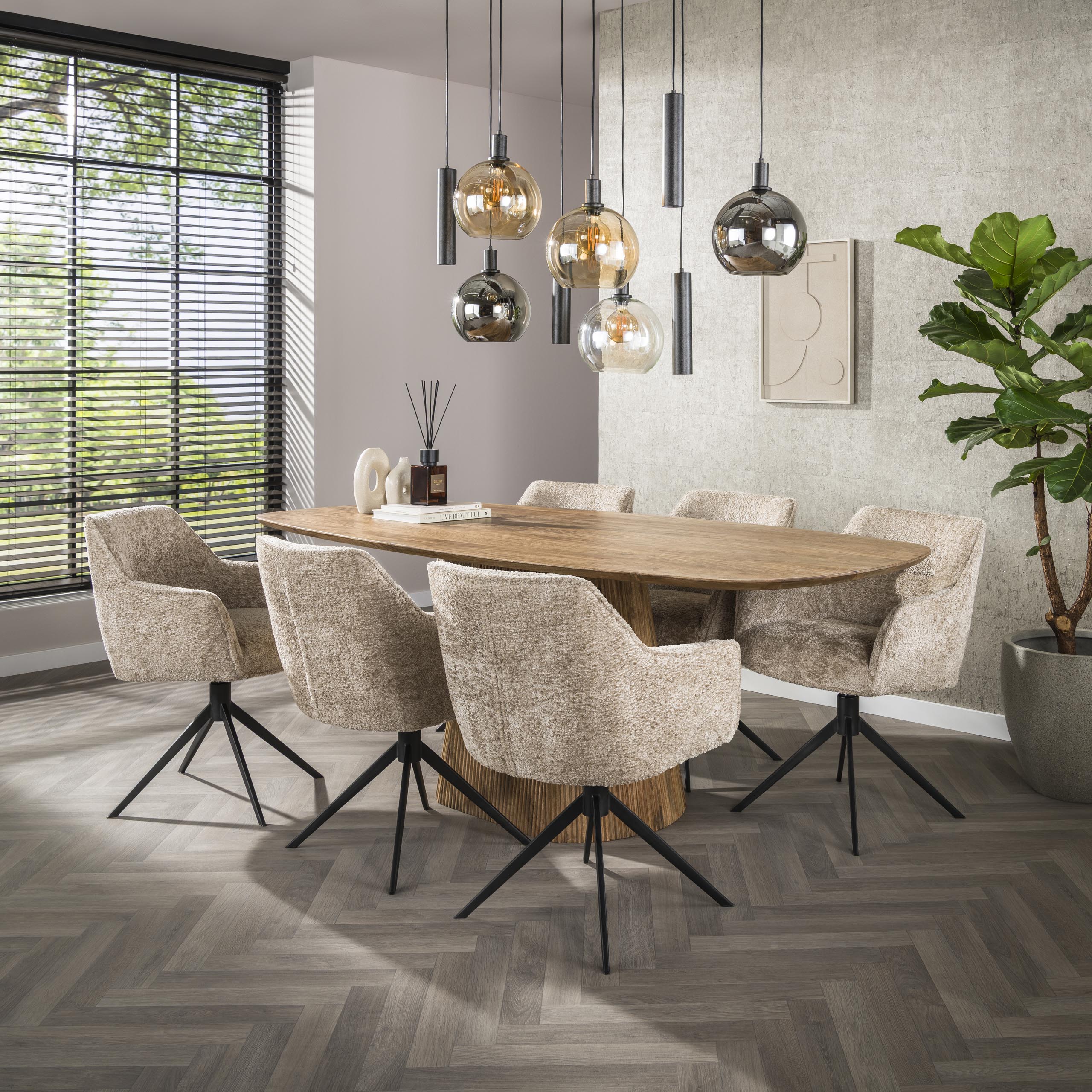 Armstoel Pull | Draaibaar 360° | Alura zand