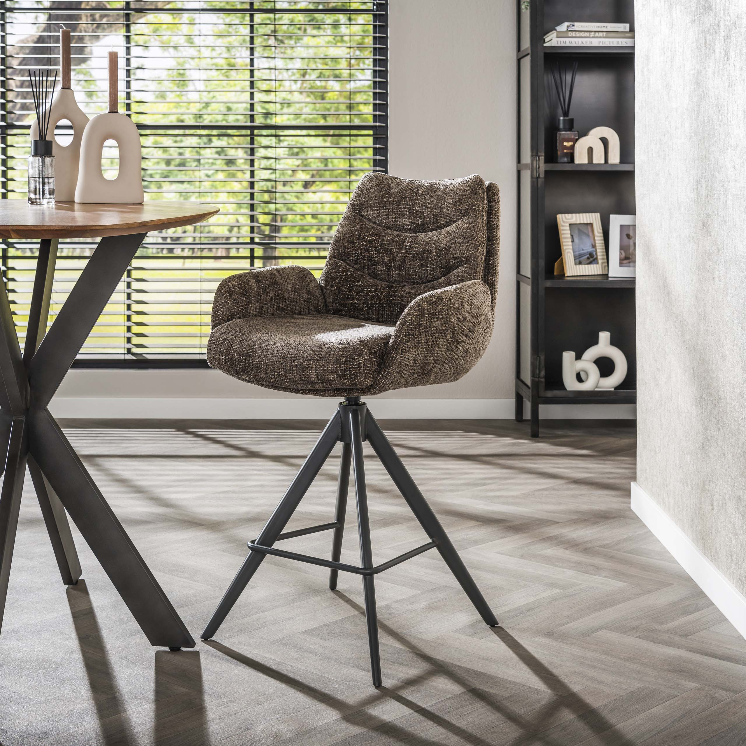 Barstoel Lounge | Draaibaar | Hoven taupe