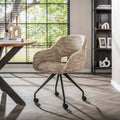Armstoel Spring | Wieltjes | Eagle zand | Set van 2