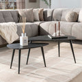 Salontafel Onyx | Peervorm | Set van 2 | 3D Melamine