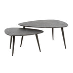 Salontafel Onyx | Peervorm | Set van 2 | 3D Melamine