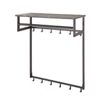 Kapstok Tenaro | 12 Haken | Roede & Hoedenplank Graphite